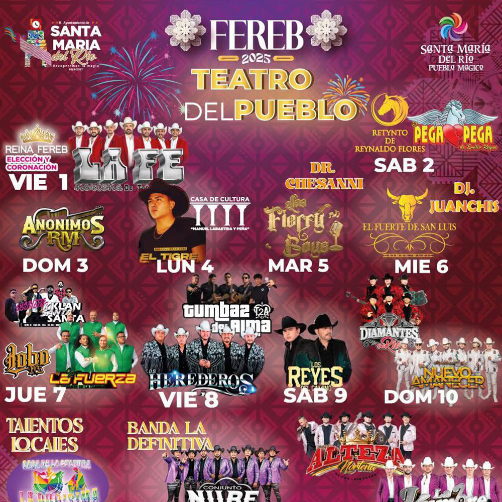 Soy Puro Mexicano, Ferias de San Luis Potosí, Santa María del Río, Ferias de Mexico, Fiestas de Mexico, Ferias regionales de México, Feria del Rebozo Santa María del Río 2025