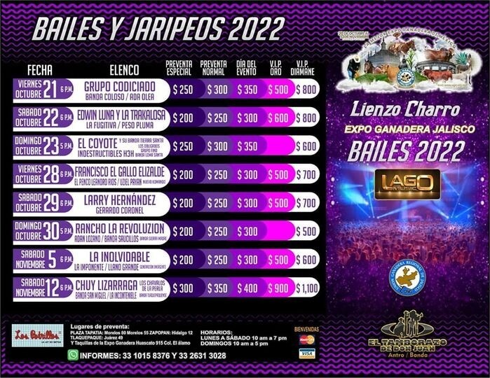 Expo Ganadera Jalisco 2022 lienzo charro