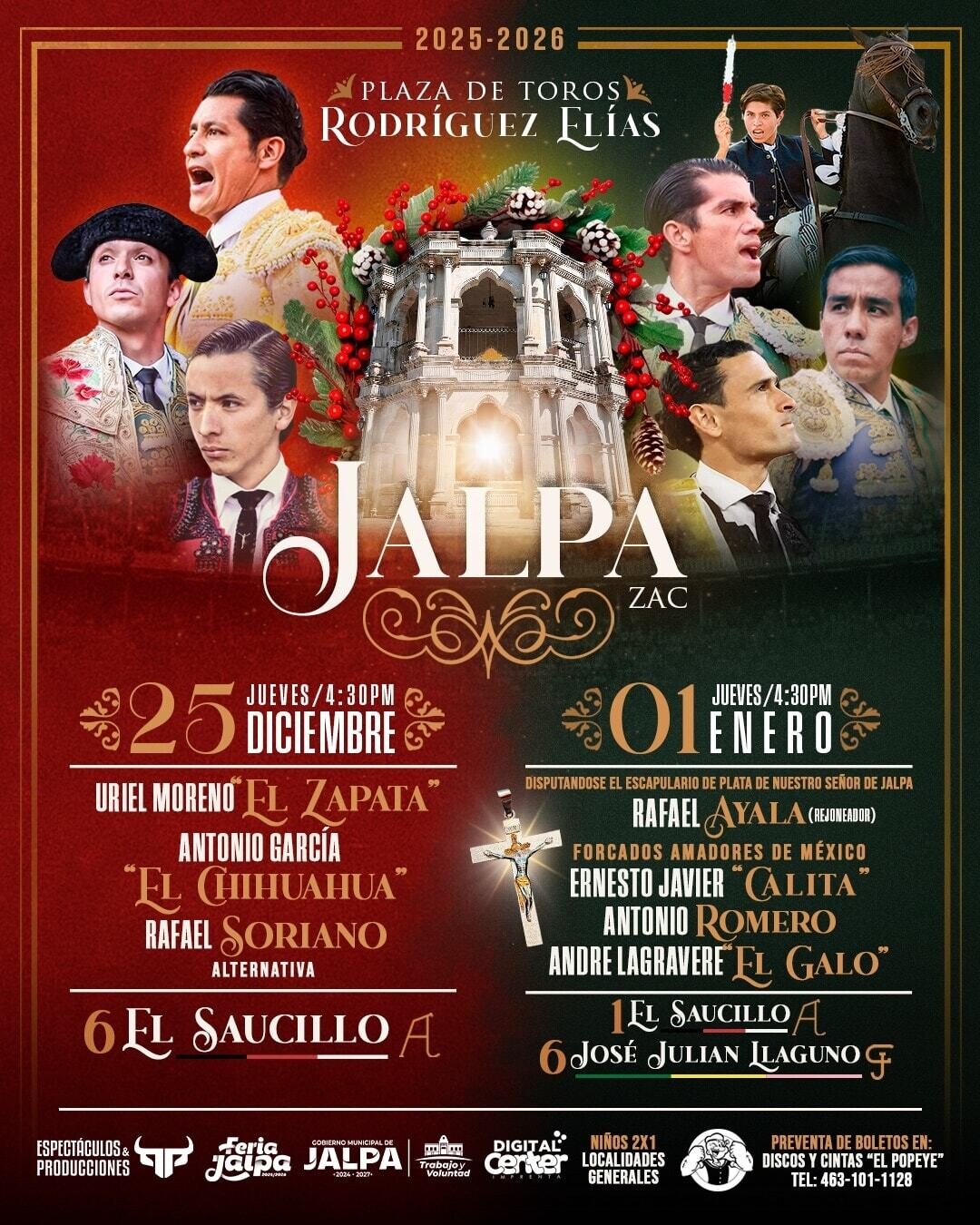 Feria Jalpa Zacatecas 2025 Cartel Turino