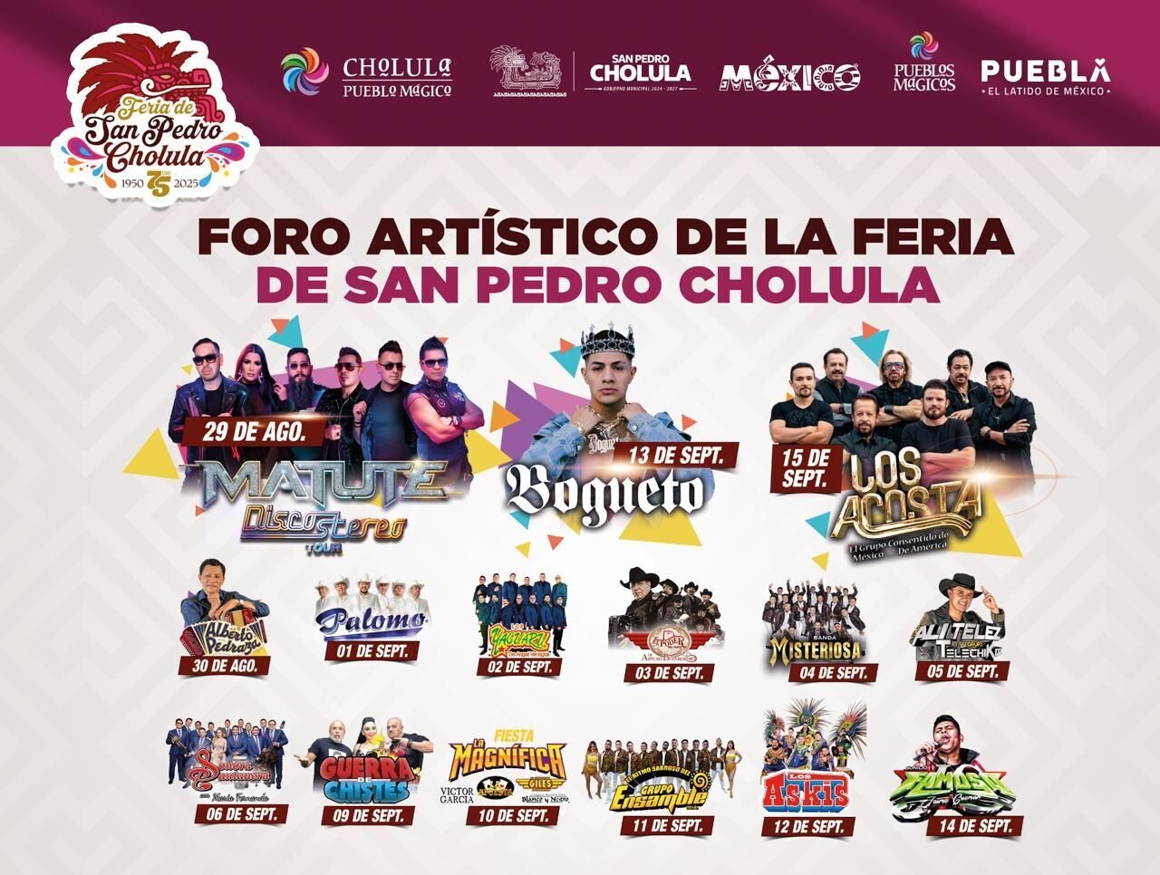 Feria San Pedro Cholula 2025 Foro Artístico