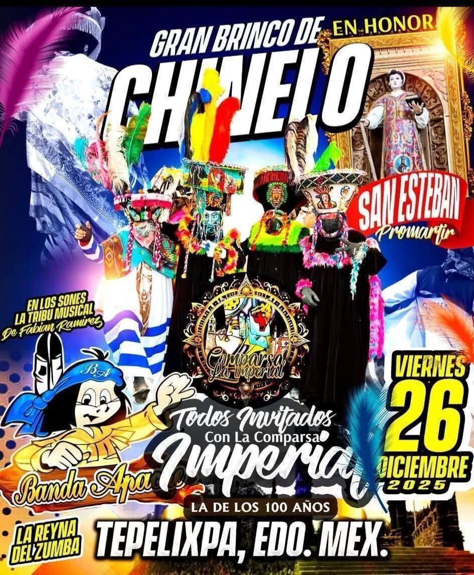 Feria Tepetlixpa 2026 Brinco Chinelo