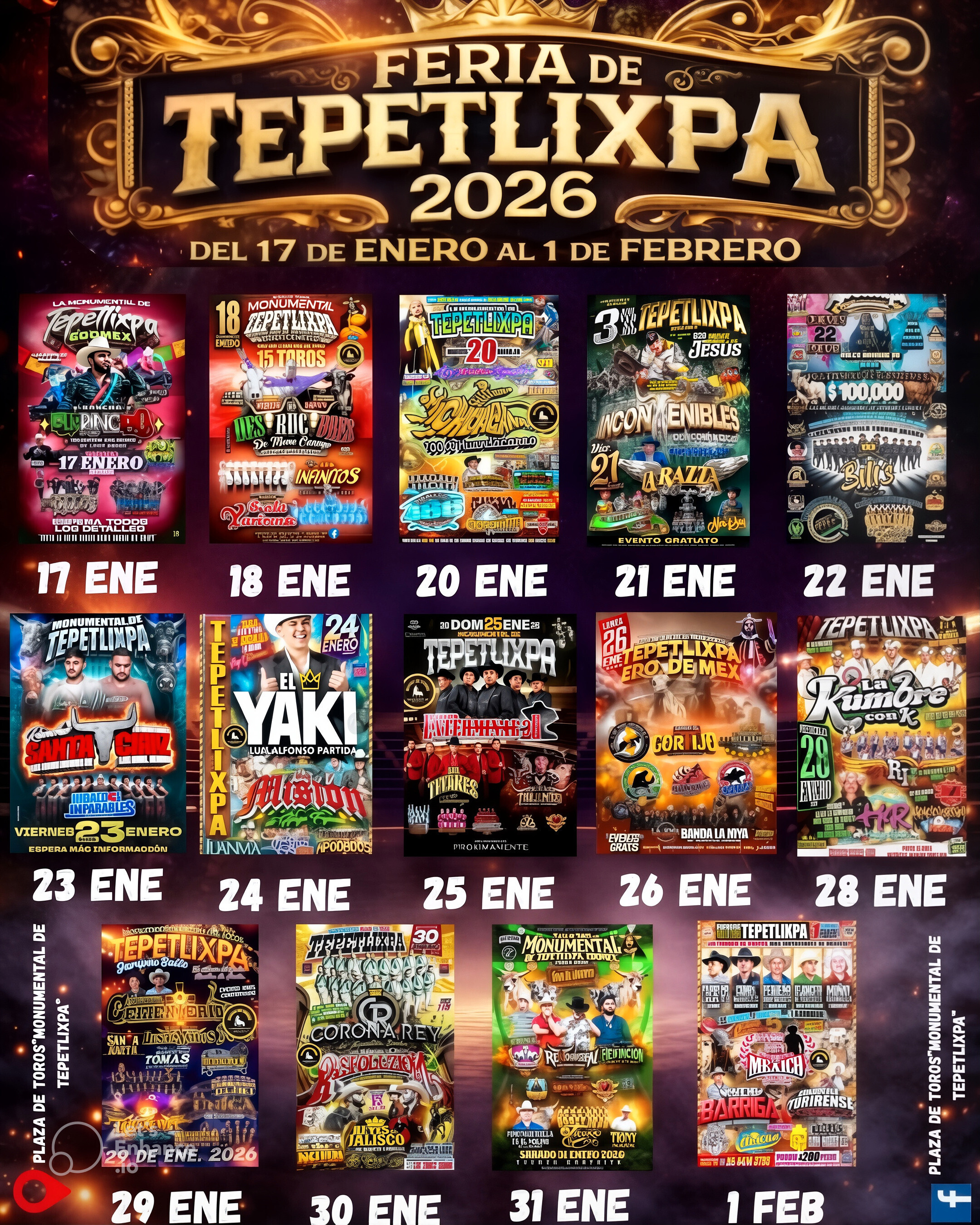 Feria Tepetlixpa 2026 Jaripeos