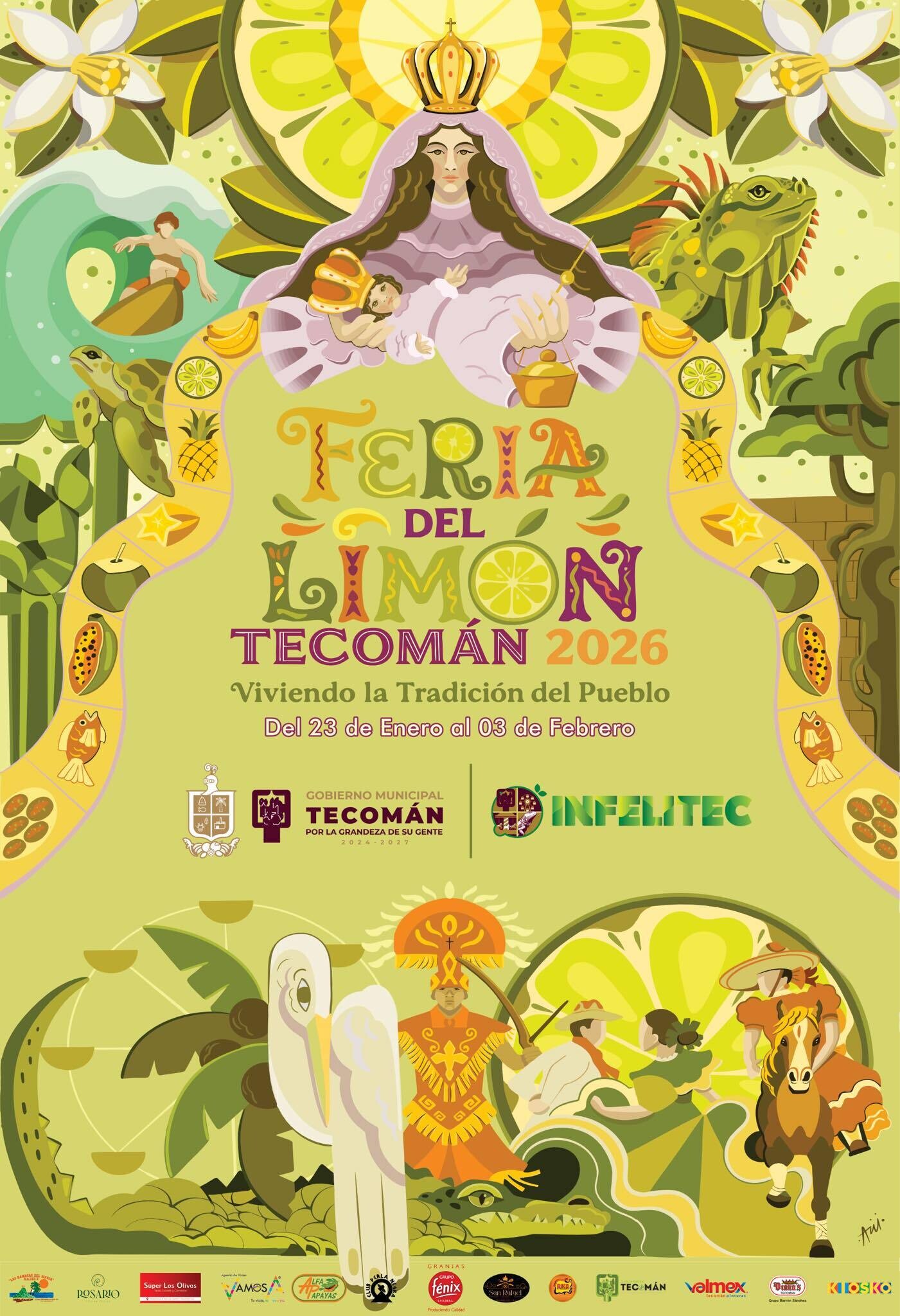 Feria del Limon Tecoman 2026 Cartel