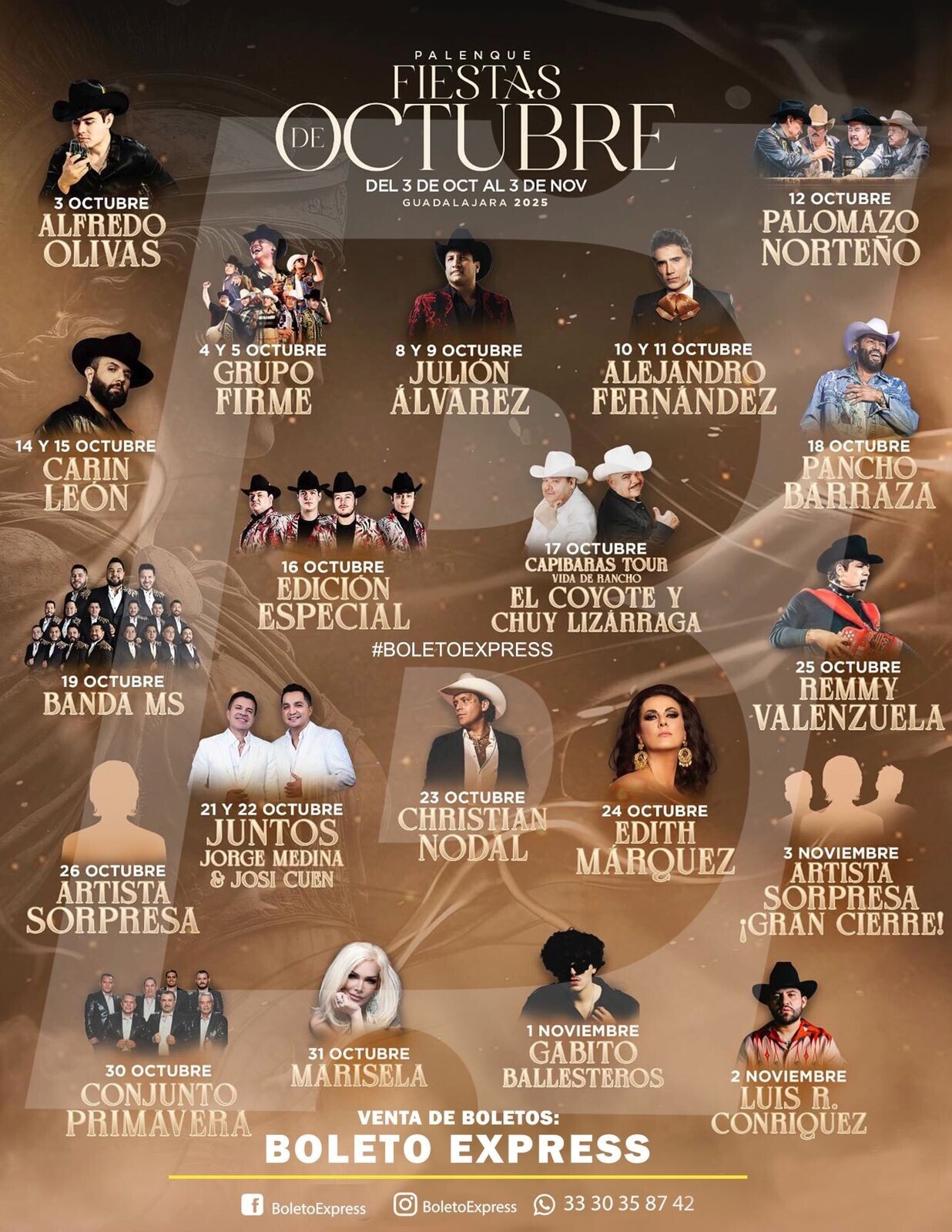 Fiestas de Octubre Guadalajara 2025 Palenque